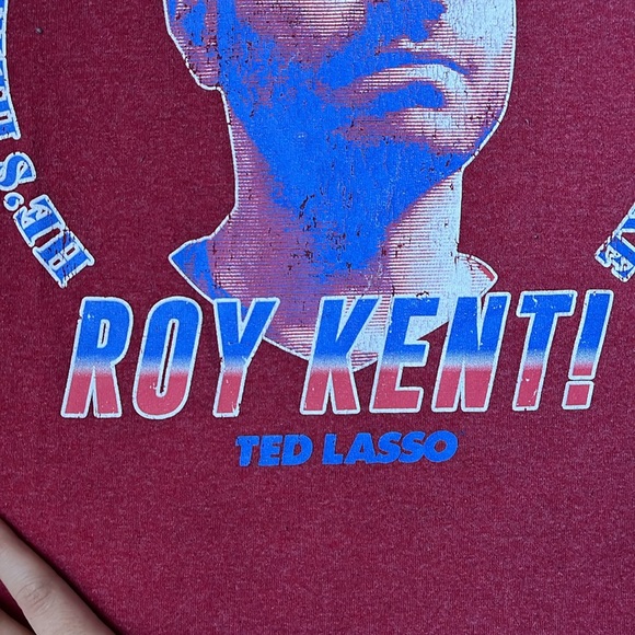 🌟Roy Kent Ted lasso graphic tee medium red t shirt - Picture 3 of 4